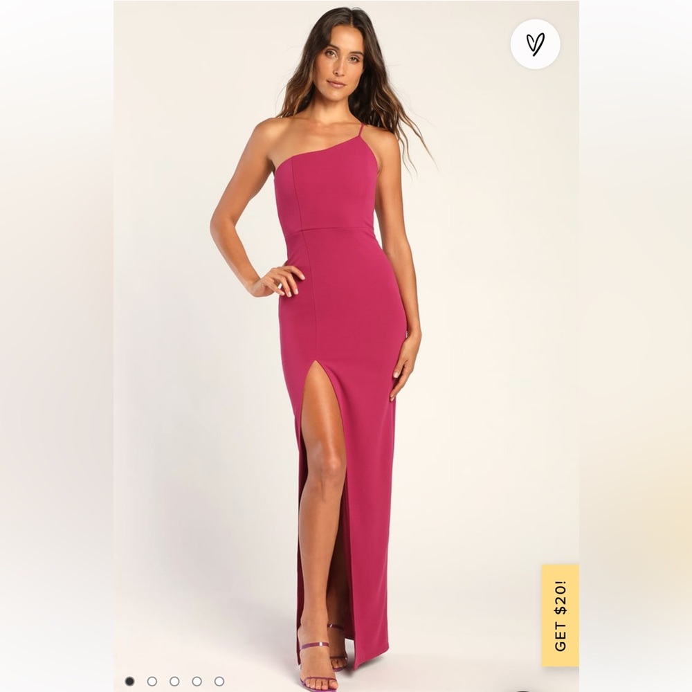 One shoulder formal dress
